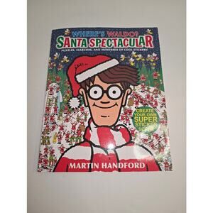 Where's Waldo? Santa Spectacular Puzzles and Stickers UNUSED and COMPLETE